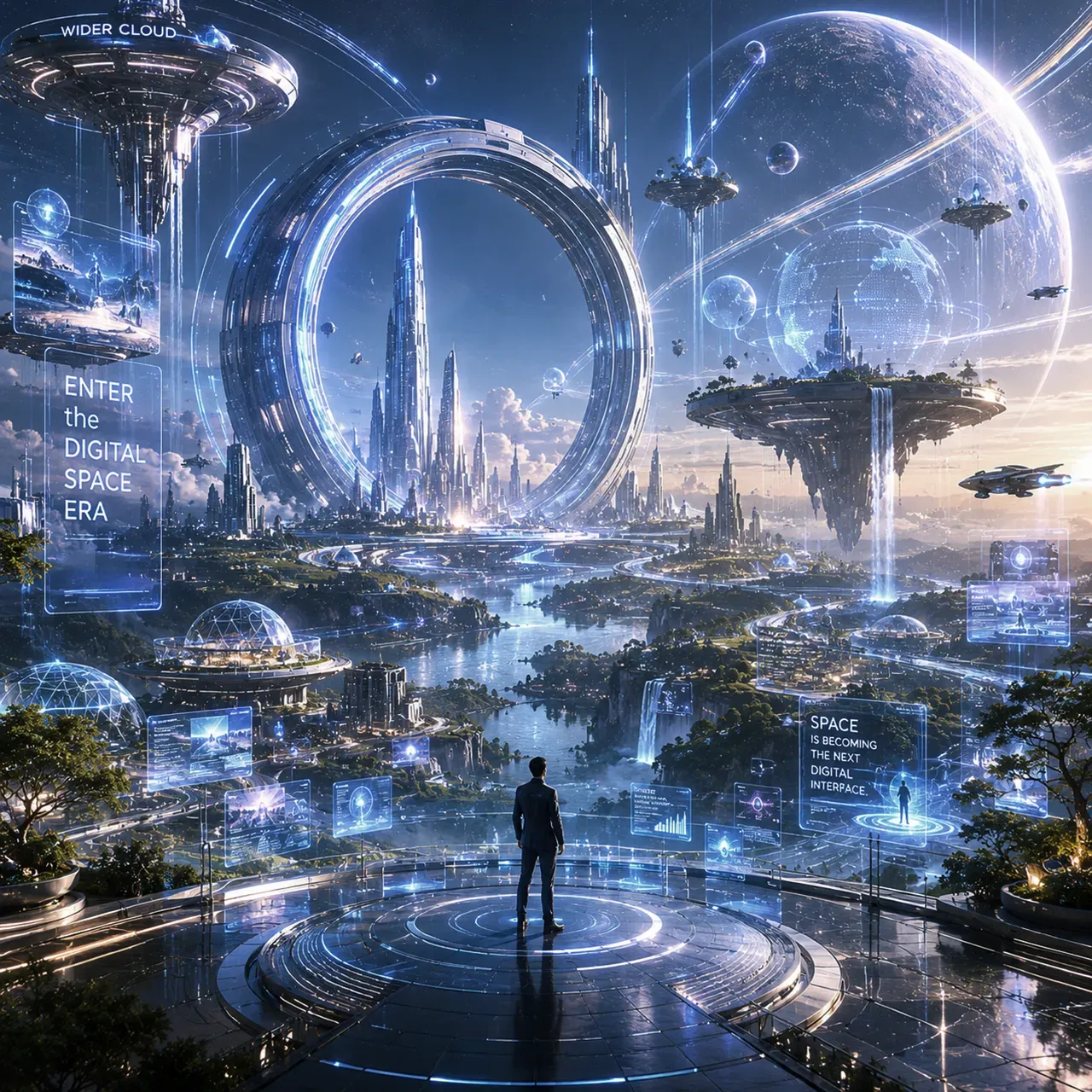 万度云未来数字空间生态平台视觉