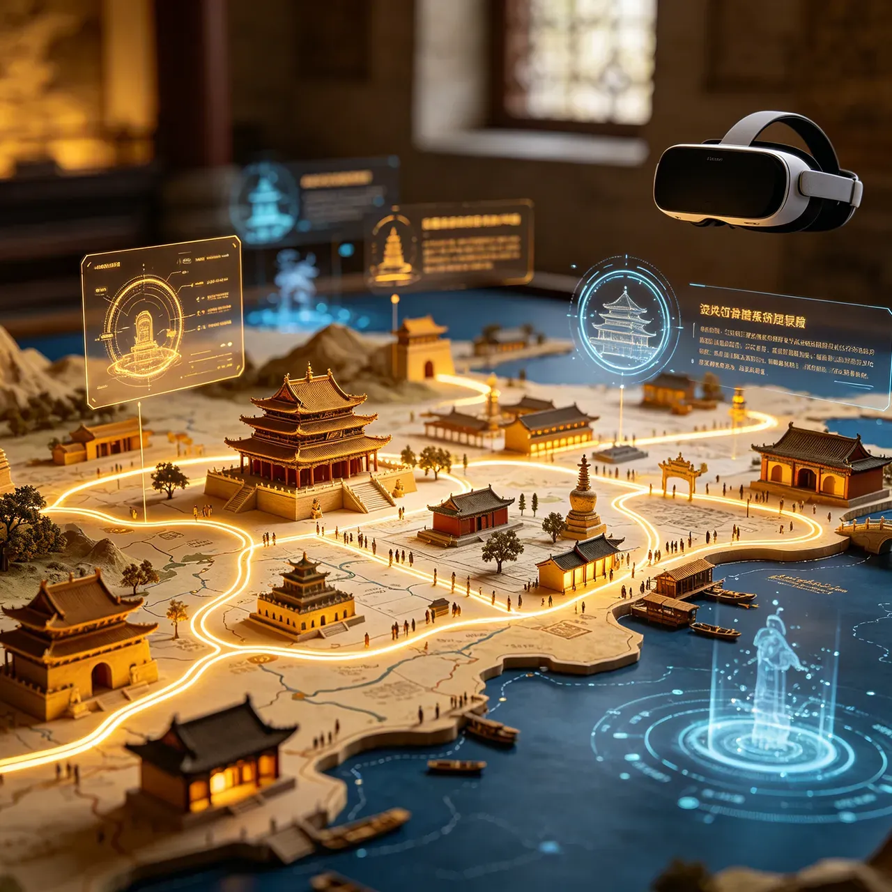Future Digital Expo Space And Spatial Internet Concept