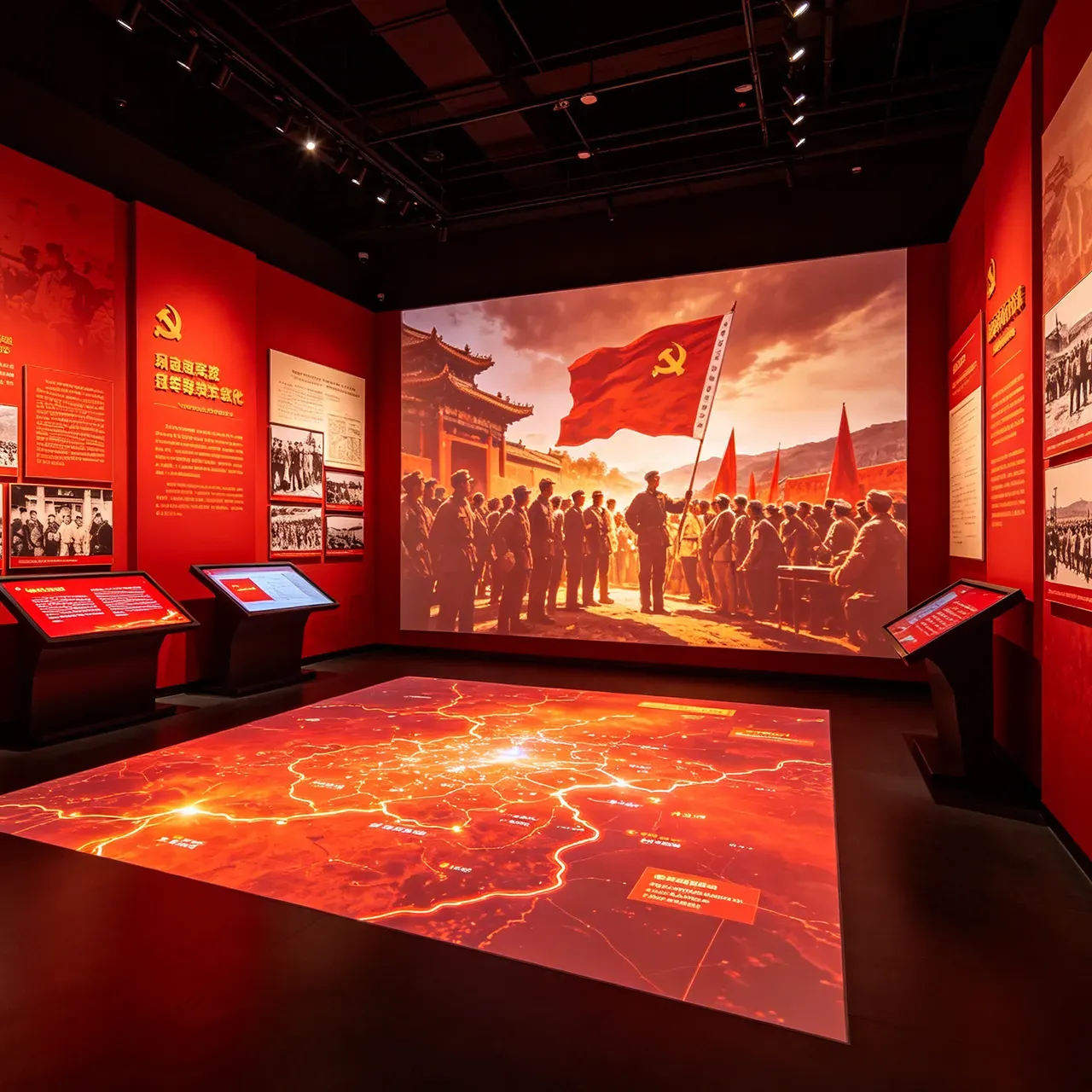 Large Scale Exhibition Transitioning Into Digital Space