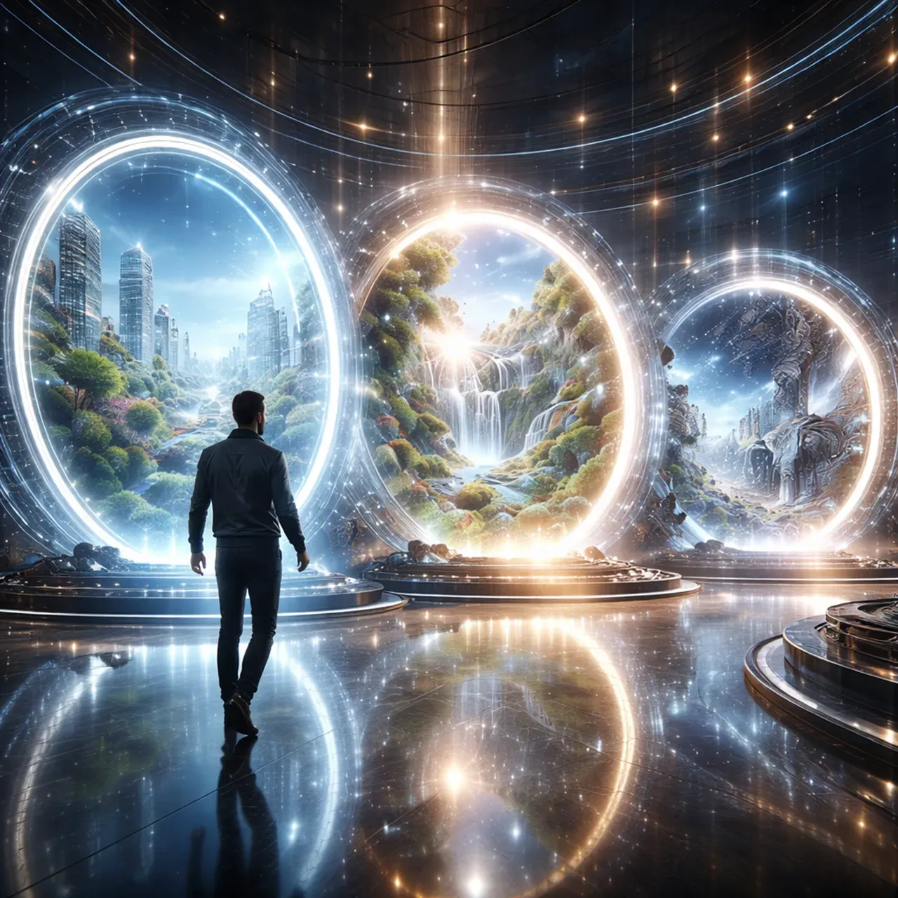 未来沉浸式数字空间体验视觉
