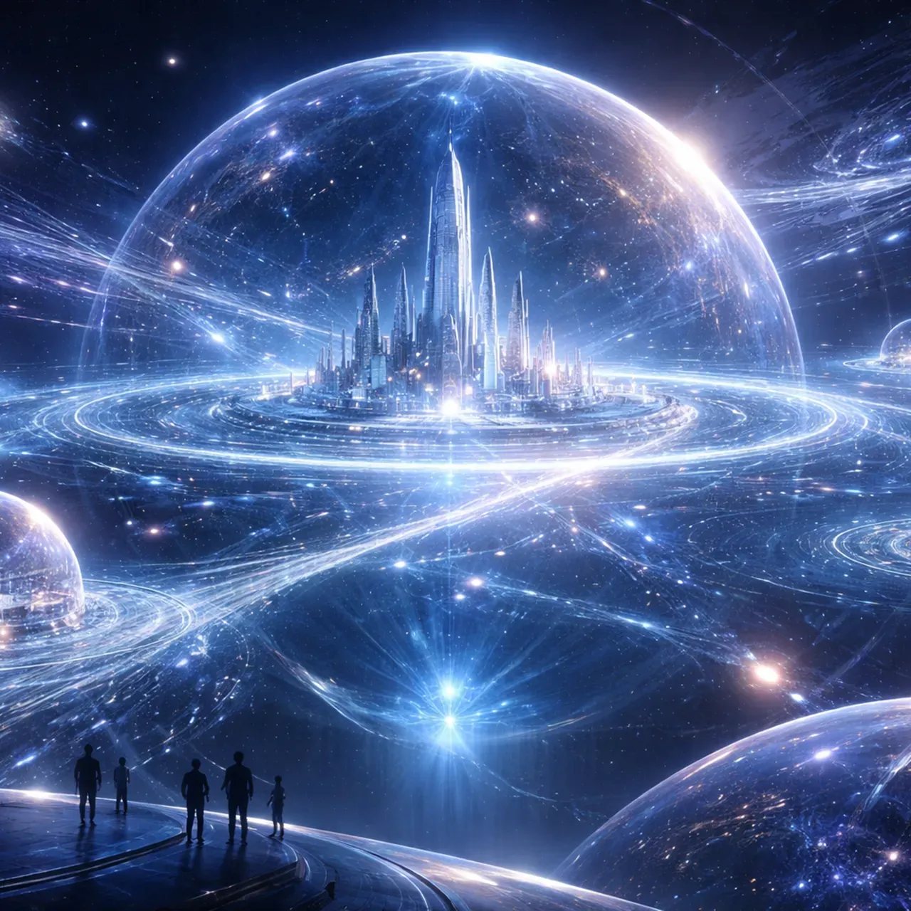 未来数字空间文明生态世界视觉